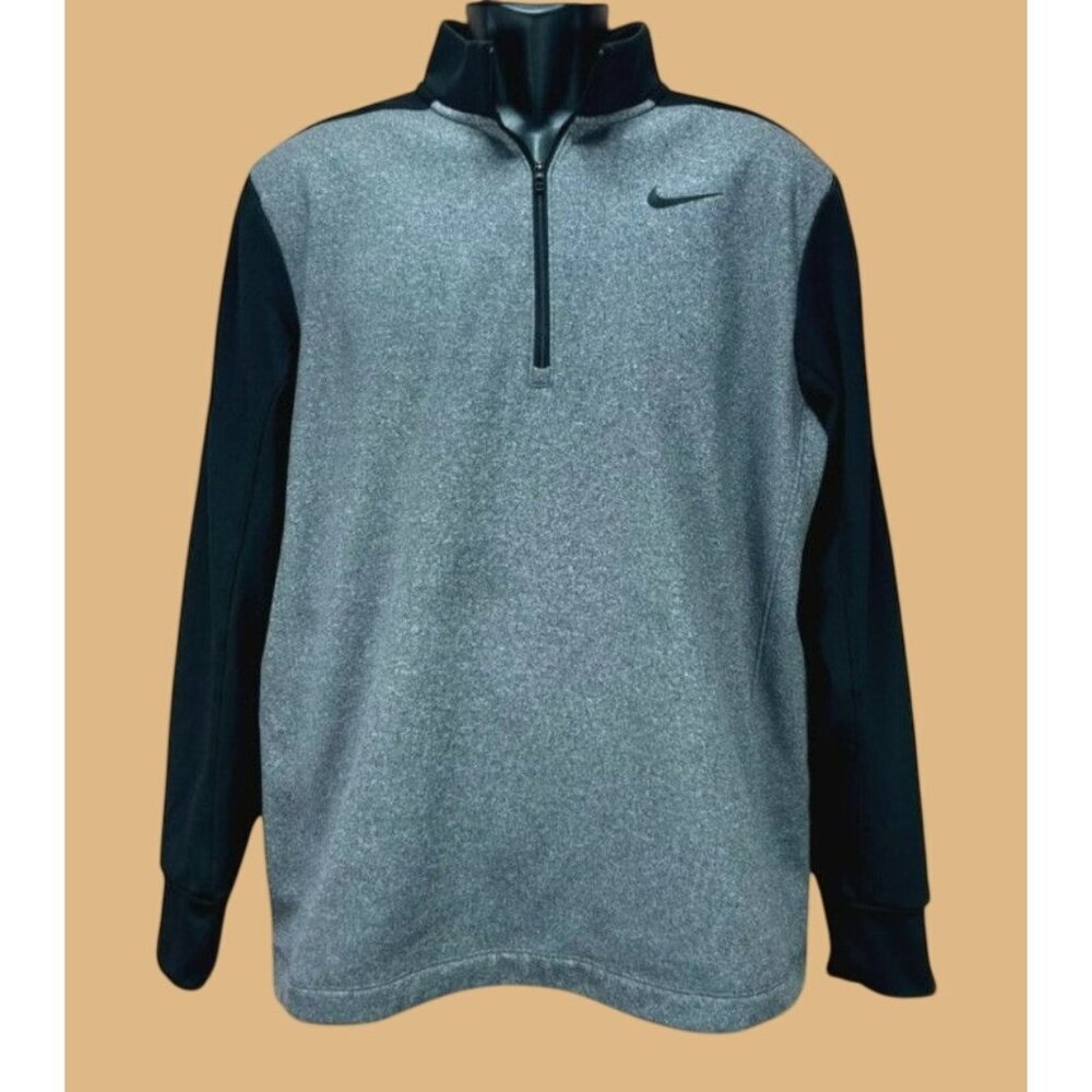 Nike Dri-Fit Half-Zip Pullover Gray Jacket Medium